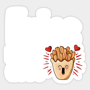 Fries Befor Guys - Kawaii French Fries Sticker